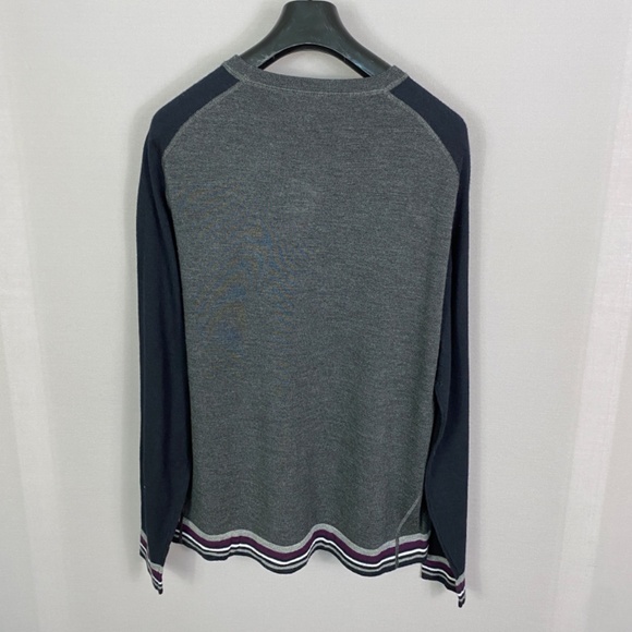 Goodman Brand Mens Long Sleeve Wool Sweater in Charcoal Heather Size XXL - Picture 4 of 9